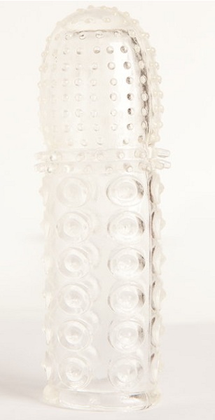 Прозрачная закрытая гелевая насадка - 13,5 см. - Toyfa Basic - в Ульяновске купить с доставкой