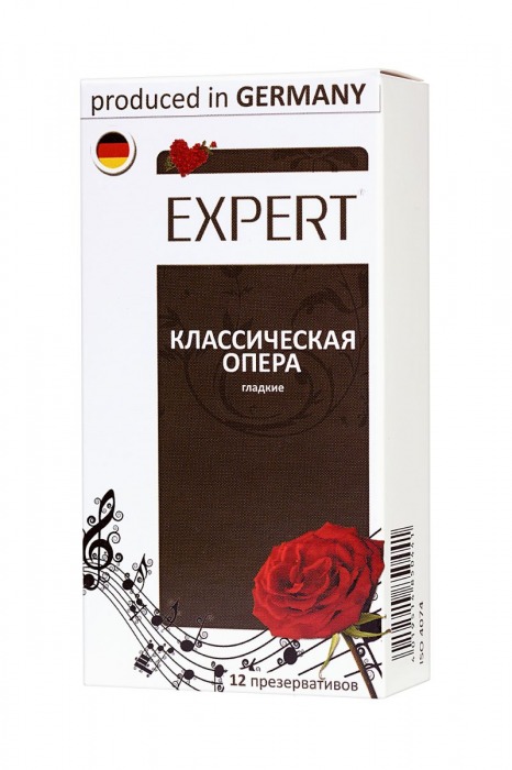 Гладкие презервативы Expert  Классическая опера  - 12 шт. - Expert - купить с доставкой в Ульяновске