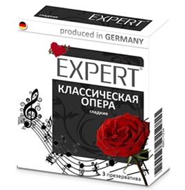 Гладкие презервативы Expert  Классическая опера  - 3 шт. - Expert - купить с доставкой в Ульяновске