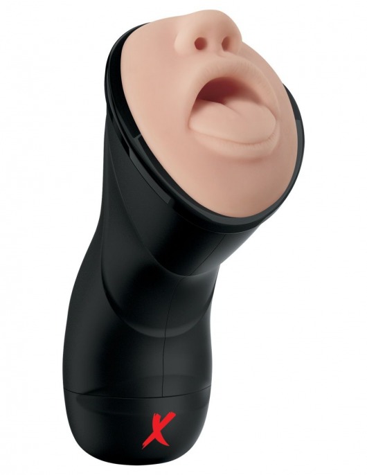 Мастурбатор-ротик Deep Throat Vibrating Stroker - Pipedream - в Ульяновске купить с доставкой