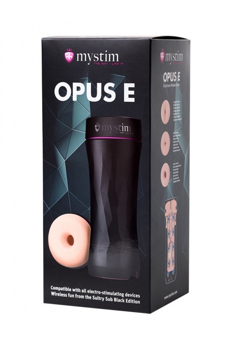 Мастурбатор-анус Opus E Donut с возможностью подключения электростимуляции - MyStim - купить с доставкой в Ульяновске