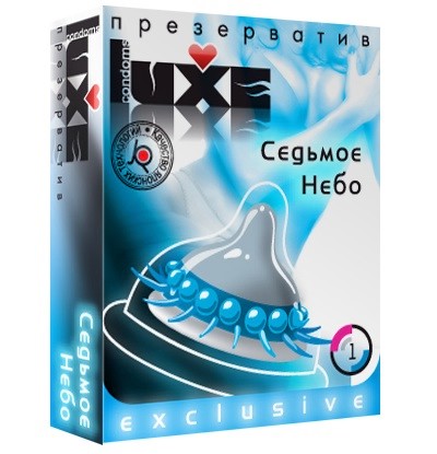 Презерватив LUXE  Exclusive  Седьмое небо  - 1 шт. - Luxe - купить с доставкой в Ульяновске