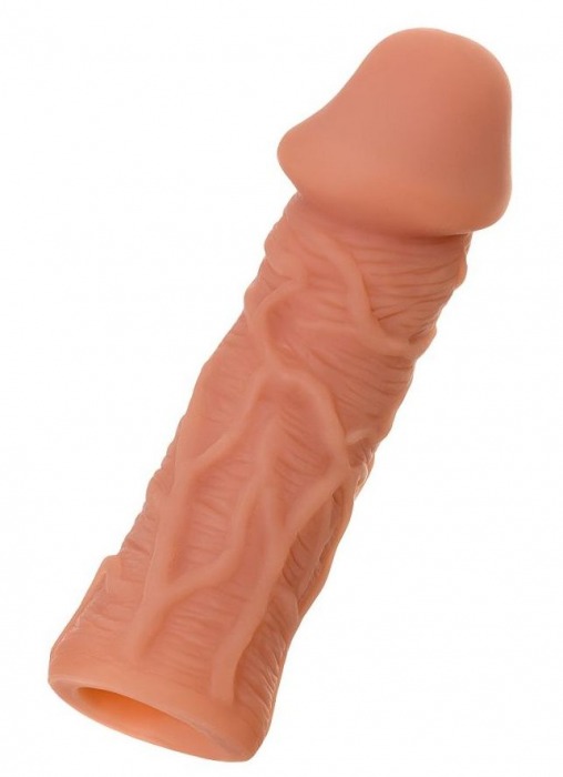 Телесная реалистичная насадка KOKOS Extreme Sleeve 05 с дополнительной стимуляцией - 12,7 см. - KOKOS - в Ульяновске купить с доставкой