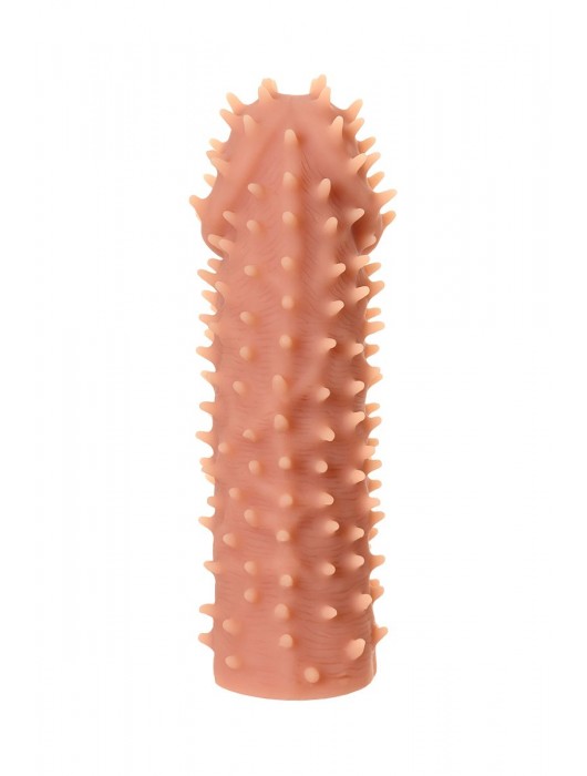 Телесная реалистичная насадка KOKOS Extreme Sleeve 07 с дополнительной стимуляцией - 12,7 см. - KOKOS - в Ульяновске купить с доставкой