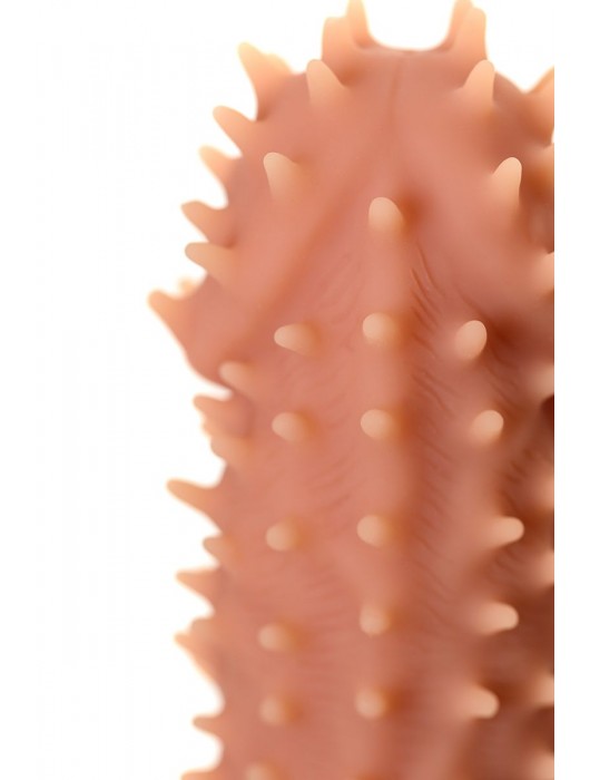 Телесная реалистичная насадка KOKOS Extreme Sleeve 07 с дополнительной стимуляцией - 12,7 см. - KOKOS - в Ульяновске купить с доставкой