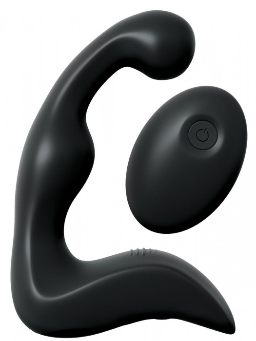 Черный вибромассажер простаты с пультом ДУ Control P-Spot Pro - Pipedream - в Ульяновске купить с доставкой