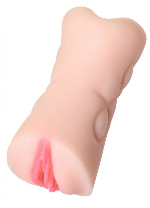 Телесный двусторонний мастурбатор Rich Fruit - вагина и анус - ToyFa - в Ульяновске купить с доставкой