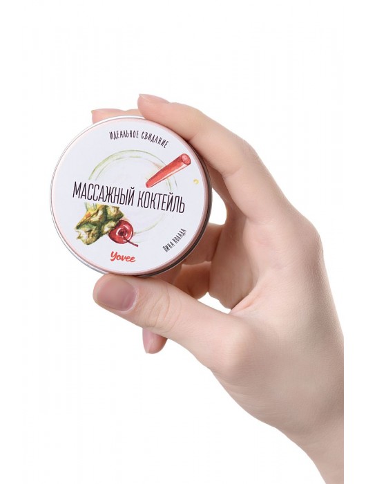 Массажная свеча «Массажный коктейль» с ароматом пина колады - 30 мл. - ToyFa - купить с доставкой в Ульяновске