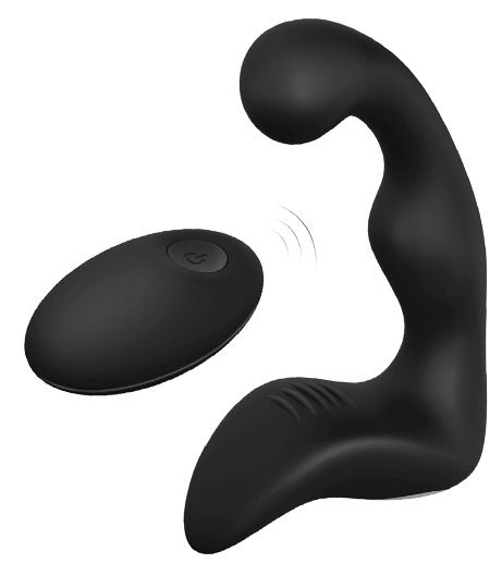 Черный вибромассажер простаты REMOTE BOOTY PLEASER - Dream Toys - в Ульяновске купить с доставкой