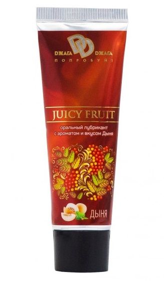 Интимный съедобный лубрикант JUICY FRUIT с ароматом дыни - 30 мл. - БиоМед - купить с доставкой в Ульяновске