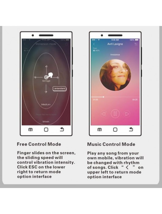 Лиловые вагинальные шарики Elvira с управлением через смартфон - Baile