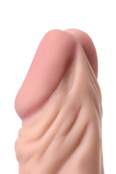 Телесный реалистичный мультискоростной вибратор - 21 см. - A-toys