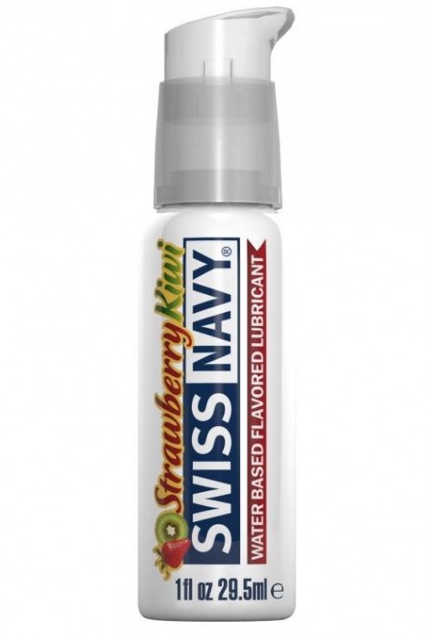 Лубрикант Swiss Navy Strawberry Kiwi Lube с ароматом клубники и киви - 29,5 мл. - Swiss navy - купить с доставкой в Ульяновске