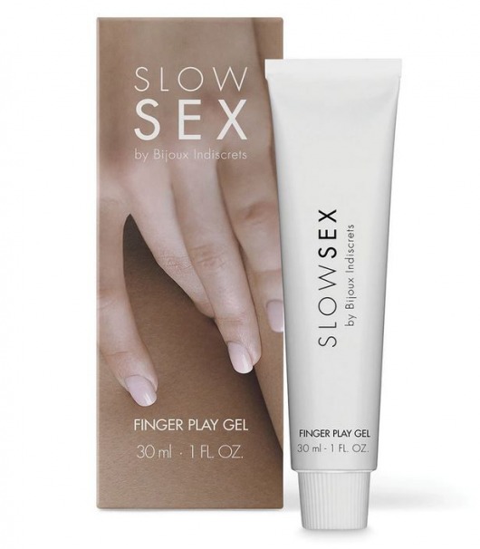 Гель для мастурбации с ароматом кокоса Slow Sex Finger Play Gel - 30 мл. - Bijoux Indiscrets - купить с доставкой в Ульяновске