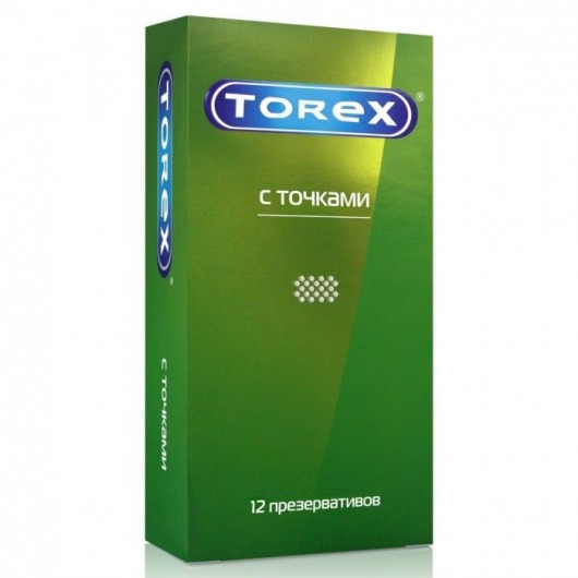 Текстурированные презервативы Torex  С точками  - 12 шт. - Torex - купить с доставкой в Ульяновске