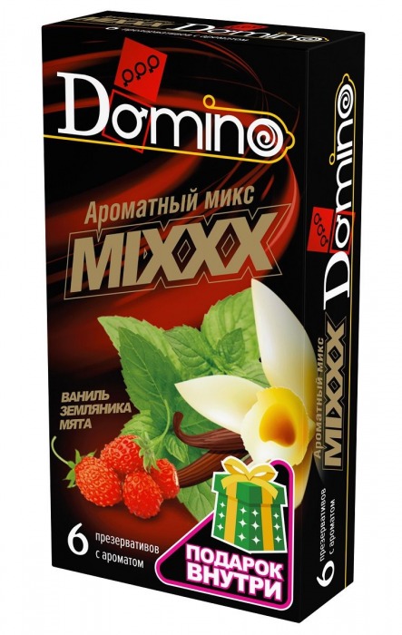 Ароматизированные презервативы DOMINO  Ароматный микс  - 6 шт. - Domino - купить с доставкой в Ульяновске