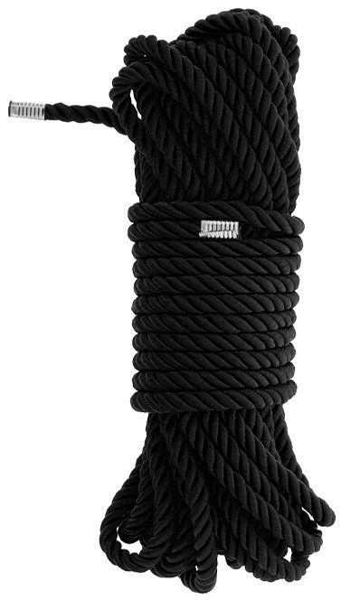 Черная веревка для бондажа BONDAGE ROPE - 10 м. - Dream Toys - купить с доставкой в Ульяновске