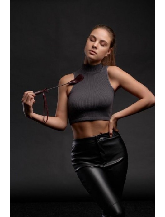 Бордовый стек Ladys Arsenal - 24 см. - БДСМ Арсенал - купить с доставкой в Ульяновске