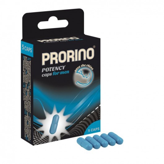 БАД для мужчин ero black line PRORINO Potency Caps for men - 5 капсул - Ero - купить с доставкой в Ульяновске