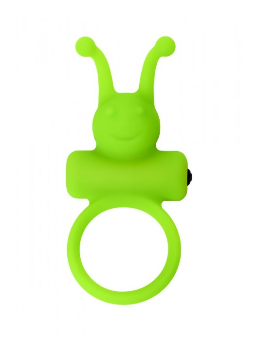 Зеленое эрекционное виброкольцо на пенис Cock Ring - A-toys - в Ульяновске купить с доставкой