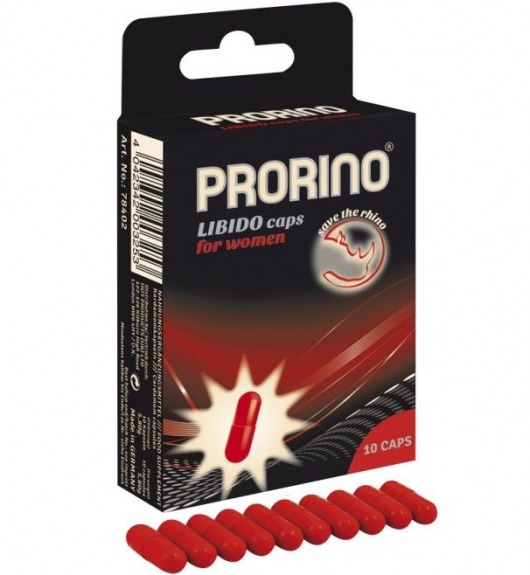 БАД для женщин ero black line PRORINO Libido Caps - 10 капсул - Ero - купить с доставкой в Ульяновске