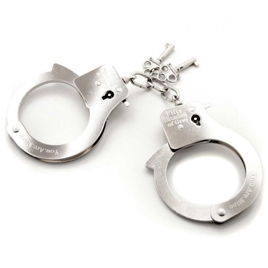 Металлические наручники Metal Handcuffs - Fifty Shades of Grey - купить с доставкой в Ульяновске