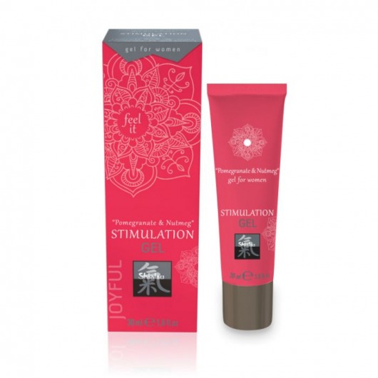 Возбуждающий интимный гель для двоих STIMULATION GEL Pomegranate   Nutmeg - 30 мл. - Shiatsu - купить с доставкой в Ульяновске