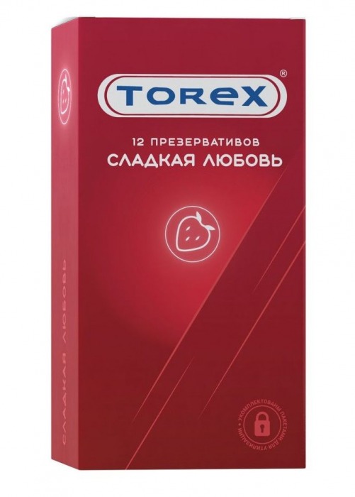 Презервативы Torex  Сладкая любовь  с ароматом клубники - 12 шт. - Torex - купить с доставкой в Ульяновске