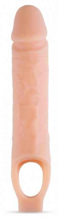 Телесный реалистичный фаллоудлинитель 10 Inch Silicone Cock Sheath Penis Extender - 25,4 см. - Blush Novelties - в Ульяновске купить с доставкой