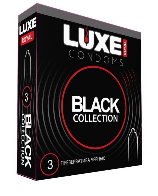 Черные презервативы LUXE Royal Black Collection - 3 шт. - Luxe - купить с доставкой в Ульяновске