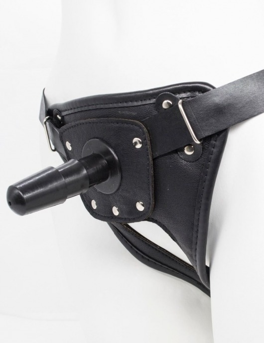 Черный пояс для насадок CLASS STRAP Restyling - LOVETOY (А-Полимер) - купить с доставкой в Ульяновске
