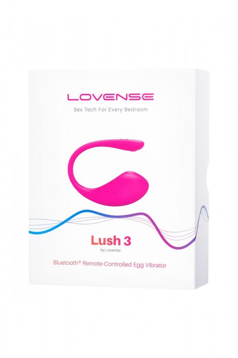 Розовое виброяйцо Lovense Lush 3 - Lovense