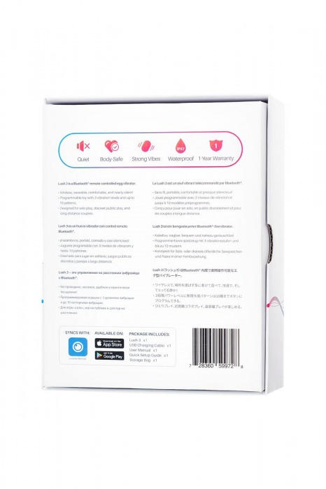 Розовое виброяйцо Lovense Lush 3 - Lovense