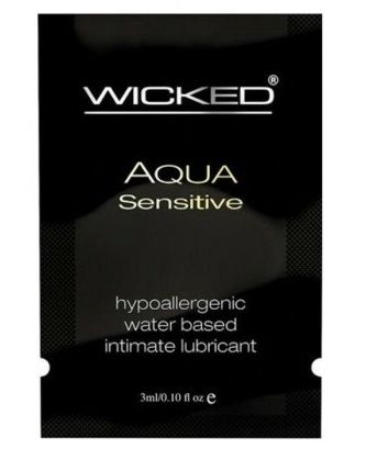 Мягкий лубрикант на водной основе WICKED AQUA Sensitive - 3 мл. - Wicked - купить с доставкой в Ульяновске