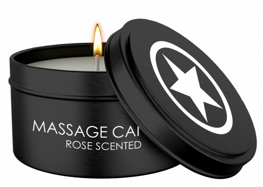 Массажная свеча с ароматом розы Massage Candle - Shots Media BV - купить с доставкой в Ульяновске