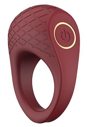 Бордовое эрекционное виброкольцо Ivy - Dream Toys - в Ульяновске купить с доставкой