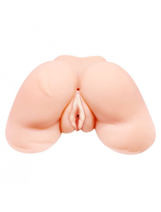 Телесная вибровагина Julie с 2 рабочими отверстиями - Baile - в Ульяновске купить с доставкой