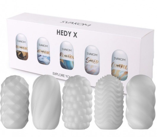 Набор из 5 мастурбаторов Hedy X5 Mixed - Svakom - в Ульяновске купить с доставкой