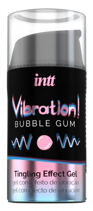 Жидкий интимный гель с эффектом вибрации Vibration! Bubble Gum - 15 мл. - INTT - купить с доставкой в Ульяновске