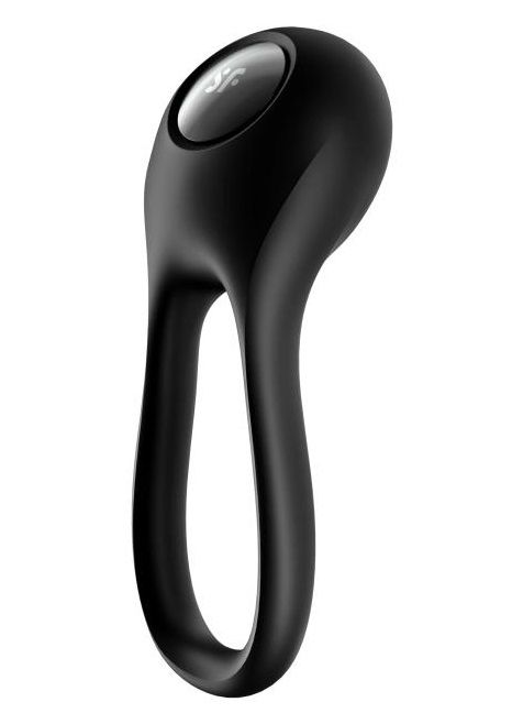 Черное эрекционное виброкольцо Majestic Duo - Satisfyer - в Ульяновске купить с доставкой
