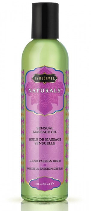 Массажное масло Naturals Island Passion Berry с ароматом тропических фруктов - 236 мл. - Kama Sutra - купить с доставкой в Ульяновске