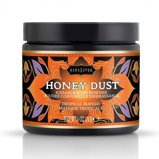 Пудра для тела Honey Dust Body Powder с ароматом манго - 170 гр. - Kama Sutra - купить с доставкой в Ульяновске