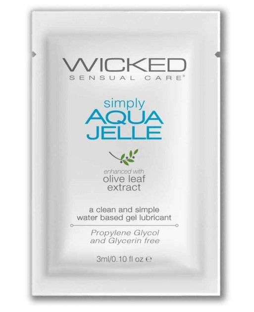 Гель-лубрикант Simply Aqua Jelle - 3 мл. - Wicked - купить с доставкой в Ульяновске