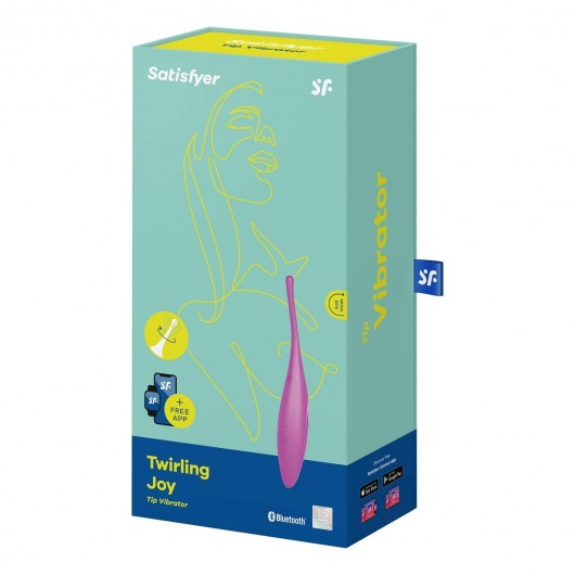Ярко-розовый точечный стимулятор Twirling Joy - Satisfyer