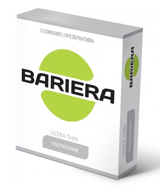 Ультратонкие презервативы Bariera Ultra Thin - 3 шт. - Bariera - купить с доставкой в Ульяновске