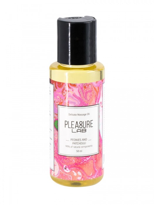 Массажное масло Pleasure Lab Delicate с ароматом пиона и пачули - 50 мл. - Pleasure Lab - купить с доставкой в Ульяновске