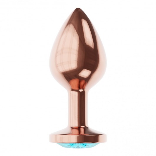 Пробка цвета розового золота с малиновым кристаллом Diamond Topaz Shine L - 8,3 см. - Lola Games - купить с доставкой в Ульяновске
