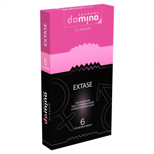 Презервативы с точками и рёбрышками DOMINO Classic Extase - 6 шт. - Domino - купить с доставкой в Ульяновске