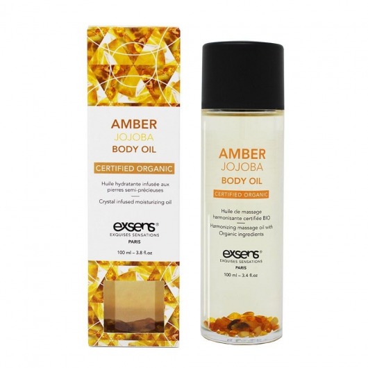 Органическое массажное масло AMBER JOJOBA - 100 мл. - Exsens - купить с доставкой в Ульяновске