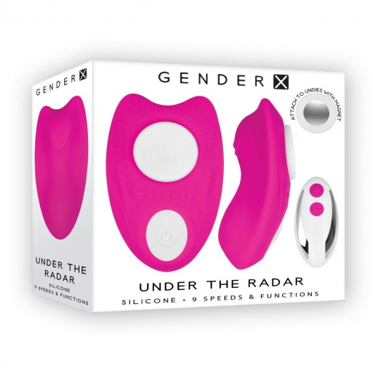 Розовая вибровкладка в трусики с пультом ДУ Under The Radar - Gender X